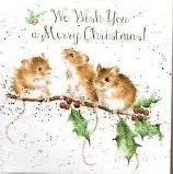 Gift Enclosure Card - Christmas Mice