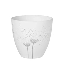 Load image into Gallery viewer, Poetry Tealight Holder with Dandelion Design - Sm