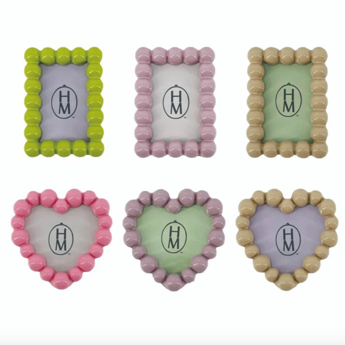 Bubble Heart/Square Magnetic Frame