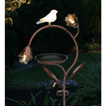 Load image into Gallery viewer, Illuminate Solar Bird Feeder Stake