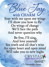 Load image into Gallery viewer, Blue Jay w Charm