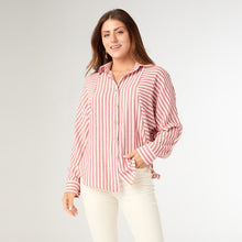 Load image into Gallery viewer, Kathy Relaxed Fit Button Front Top