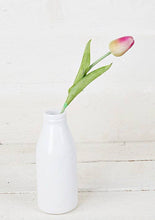 Load image into Gallery viewer, 15inL real touch Tulip Bud Stem-Purple green