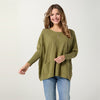 One Size Lightweight Heavenly Luxe Sweater - Olive