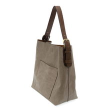 Load image into Gallery viewer, Heathered Gray Hobo Coffee Handle Handbag