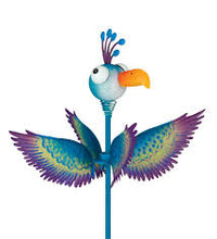 Load image into Gallery viewer, Goofy Spinner Stake - Peacock