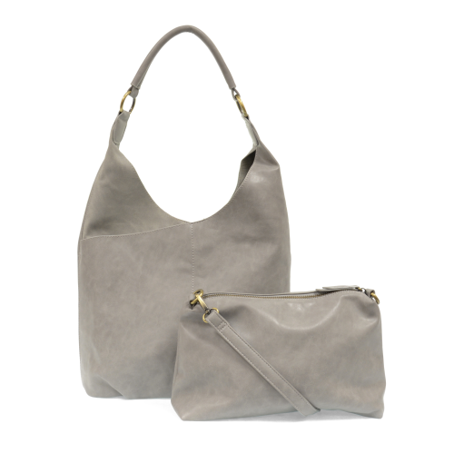 French Gray Dani Vintage Hobo
