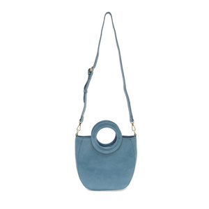 Azure Blue Coco Circle Handle Bag