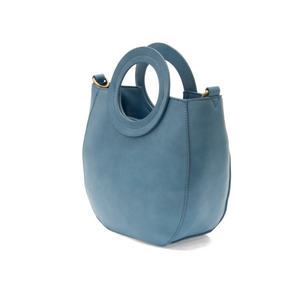 Azure Blue Coco Circle Handle Bag