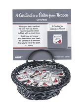 Load image into Gallery viewer, Cardinal is a Visitor Charms in a Basket