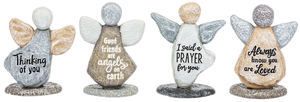 Pebble Angel Figurine