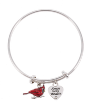Load image into Gallery viewer, Always in My Heart Cardinal Bracelet