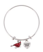 Load image into Gallery viewer, Always in My Heart Cardinal Bracelet