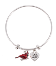 Load image into Gallery viewer, Always in My Heart Cardinal Bracelet