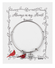 Load image into Gallery viewer, Always in My Heart Cardinal Bracelet