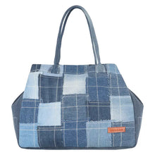 Load image into Gallery viewer, Terri Large Denim Patchwork Purse