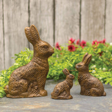 Load image into Gallery viewer, Resin Chocolate Bunny Figurine, 5 inch