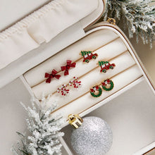 Load image into Gallery viewer, Whispers Christmas Bow Studs