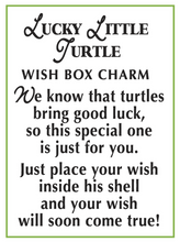 Load image into Gallery viewer, Lucky Turtle Wish Box Pocket Charm
