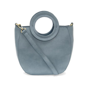 Azure Blue Coco Circle Handle Bag