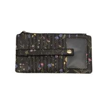 Load image into Gallery viewer, Black Multi Floral Kara Mini Wallet