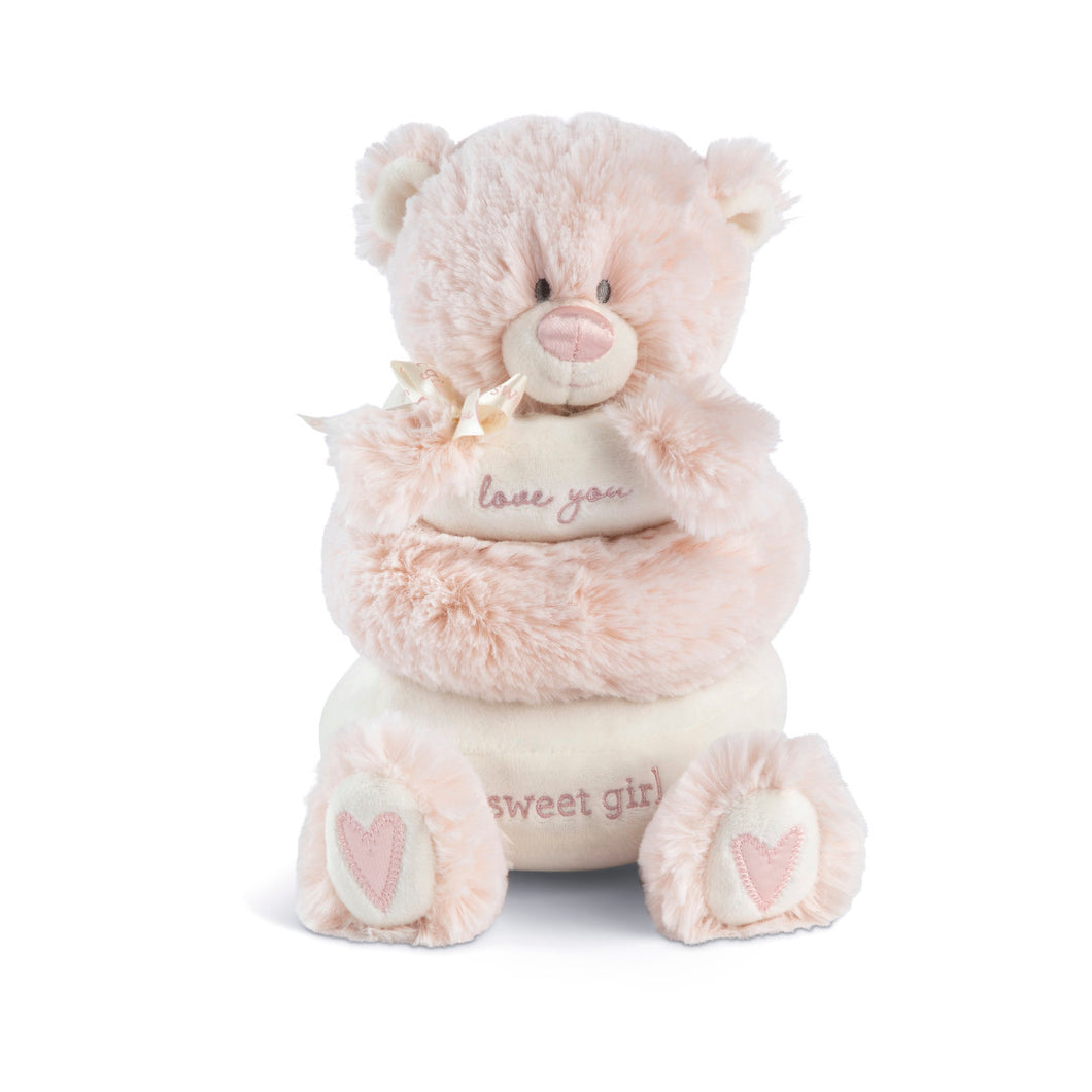 Stackable Plush Teddy - Pink