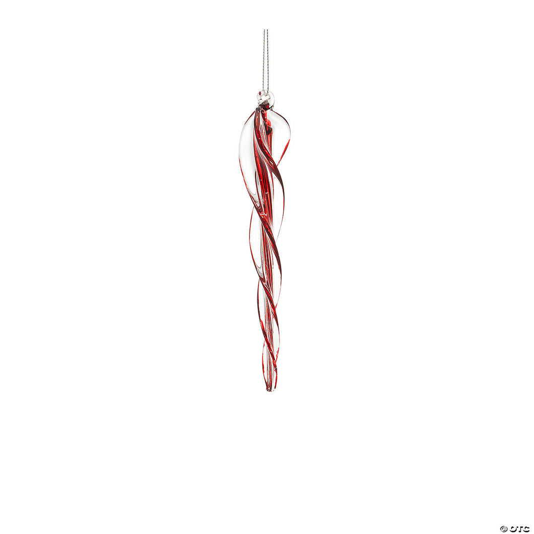 Red Icicle Ornament