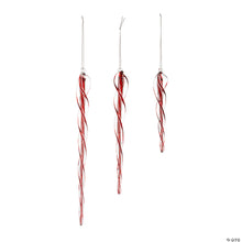 Load image into Gallery viewer, Red Icicle Ornament