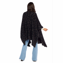 Load image into Gallery viewer, Dawn Chenille Poncho - Black