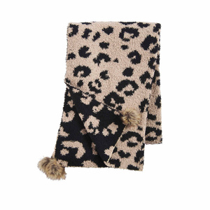 Leopard Chenille Scarf