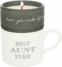 Load image into Gallery viewer, Stacking Mug and Candle Set - Aunt