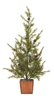Load image into Gallery viewer, Potted Icy Pine Tree - Large