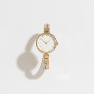 Crystal Cuff Watch