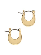 Load image into Gallery viewer, Gold Mini Crescent Hoop
