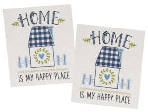 Swedish Fun Cloths - Love Grows Here (pack of 2)