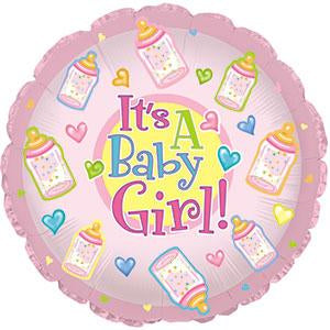 Baby Girl Bottles Balloon