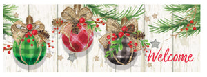 Signature Sign:  Plaid Ornaments