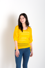 Load image into Gallery viewer, Simply Noelle Crochet Drawstring Top