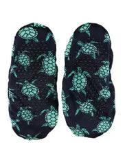 Load image into Gallery viewer, Fuzzy Feet Slippers - Turtle S/M
