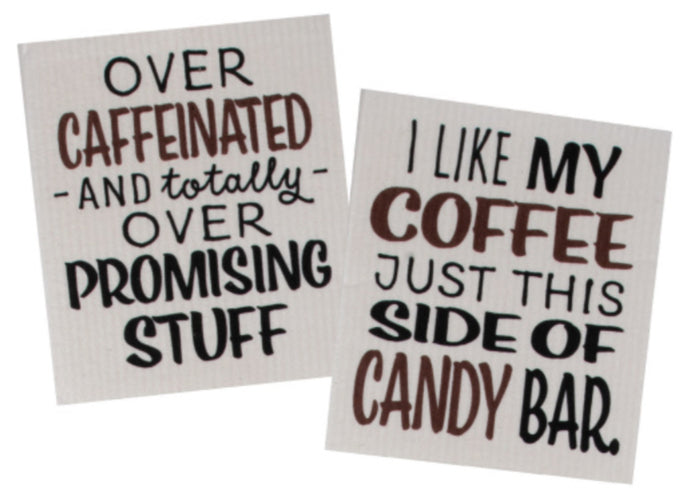 Swedish Fun Cloths - Coffee & Candy (pack of 2)