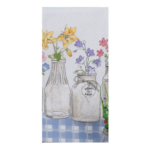 Kitchen Towel - Peaceful Petals Vase Floral