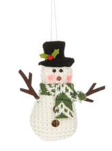 Load image into Gallery viewer, Comfy &amp; Cozy Christmas - snowman ornaments