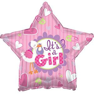 It’s A Girl Stork Balloon