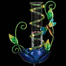 Load image into Gallery viewer, Rain Gauge Solar Stake - Dragonfly