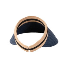 Load image into Gallery viewer, Lula Raffia Visor - Navy