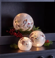 RECYCLE (22): LED Pinecone/Berry Globes (7)