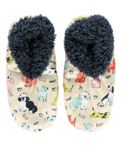 Load image into Gallery viewer, Fuzzy Feet Slippers - Ruff Night S/M