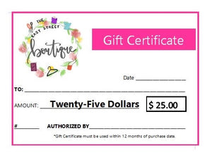 Gift Certificate