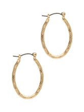 Load image into Gallery viewer, Gold Oval Hoop
