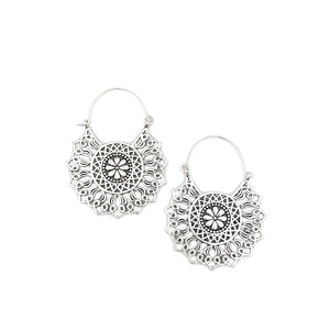 Tanvi:  Silver Filigree Floral Center